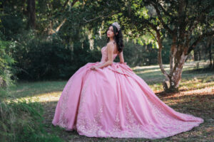 Beautiful Quincea&ntilde;era portrait in Brooksville, FL, captured by a professional Spring Hill, FL photographer.