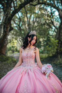 Beautiful Quincea&ntilde;era portrait in Brooksville, FL, captured by a professional Spring Hill, FL photographer.